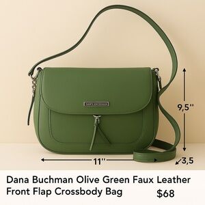 Dana Buchman Green Crossbody Bag